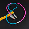 "Color-blocking Chubby" Charge Cable - Pink+Blue