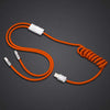"Chubby Plus" 2 IN 1 Fast Charge Cable (C+Lightning) - Orange