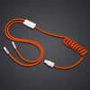 "Chubby Plus" 2 In 1 Fast Charge Cable (C+Lightning) - Orange