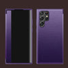 Samsung  S24 Ultra Plain Leather Anti-Fall Mobile Phone Case - Purple