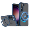 Samsung  S24 Ultra Rotating Magnetic Holder Mobile Phone Case - Blue