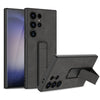 Samsung S24 Ultra Folding Stand Anti-Fall Hard Shell Mobile Phone Case - Folding Stand-Matte Gray
