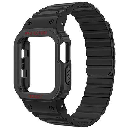 "Smart All-In-One" Magnetic Silicone Apple Watch Strap