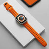 "Sports Band" Ultra-Thin Breathable Fluororubber Band For Apple Watch - Orange