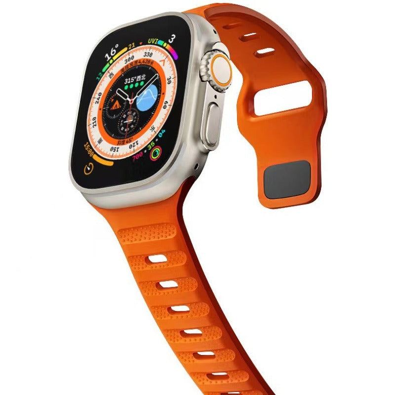 "Sports Strap" Ultra-Thin Breathable Fluororubber Strap For Apple Watch
