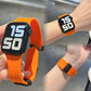 "Sporty Two-Color" Silicone Magnetic Clasp Apple Watch Strap