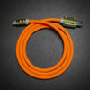 "Neon Chubby" Fast Charge Cable With Gold-plated Design - Orange