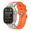 "Ultimate Luxury" Fluororubber Band with Titanium Connector for Apple Watch - Orange