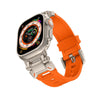 "Ultimate Luxury" TPU Band with Titanium Connector for Apple Watch - Orange