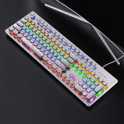 „Vibe“ Retro-Punk-Gaming-Tastatur mit Kabel