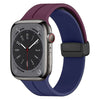 "Foldable iWatch Strap" Magnetic Silicone Loop For Apple Watch - Purple & Blue