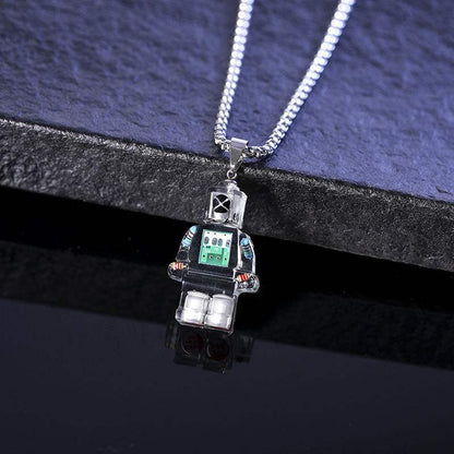 "Cyber Chic" Gear Electron Robot Necklace