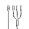 "WEKOME X Chubby" 3 in 1 Fast Charge Cable - Sliver