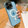 „Cyber“ All-in-One-iPhone-Hülle mit integriertem Linsenschutz - Blau