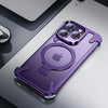 Magsafe Magnetic Metal Drop Proof iPhone Case With Hidden Stand - Purple