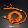 "Chubby Infinity" 3 IN 1  Fast Charge Cable (C+Lightning+Micro) - Orange