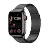 "Milanese Band" Premium Magnetic Woven Sports Breathable Stainless Steel Band For Apple Watch - Black