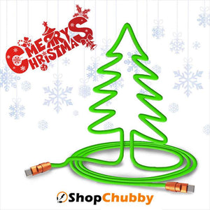 "Chubby Christmas“ Weihnachts-Schnellladekabel – St. Patrick's Day Edition